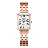 Alexandre Christie AC 2B60 LH Rosegold Dial White Stainless Steel